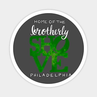 Brotherly Shove - Green Icon Magnet